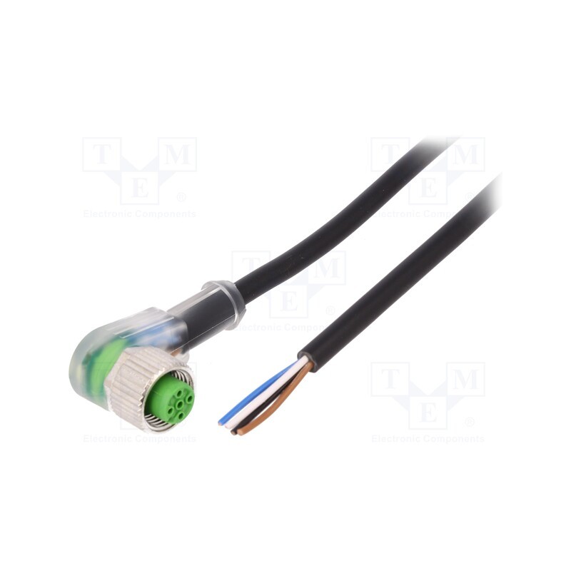 1 pcs x MURR ELEKTRONIK - 7000-12421-6140300 - Connection lead, M12, PIN: 4, angled, 3m, plug, 4A, -30÷80°C, PVC