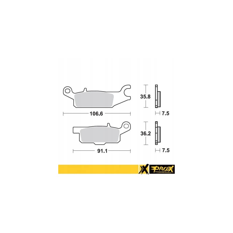 Brake pads kh443 yamaha yfm grizzly 550 700