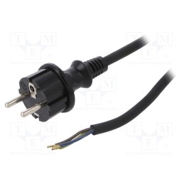 1 pcs x PLASTROL - W-97209 - Cable, 3x1mm2, CEE 7/7 (E/F) plug,wires,SCHUKO plug, rubber, 4m