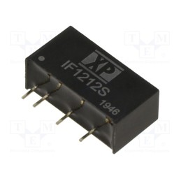 1 pcs x XP POWER - IF1212S - Converter: DC/DC, 1W, Uin: 12V, Uout: 12VDC, Iout: 84mA, SIP, 150kHz