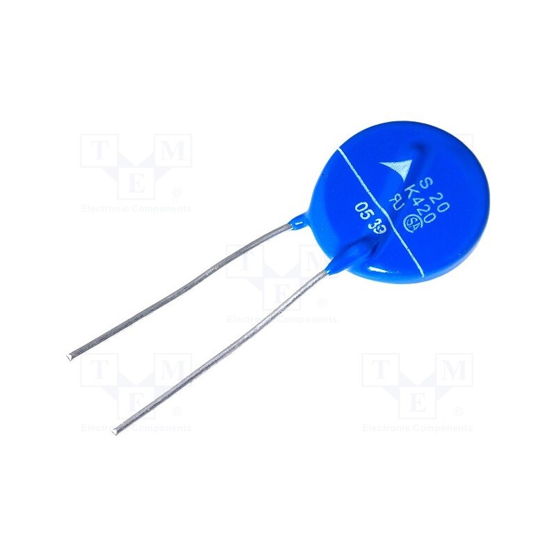2 pcs x EPCOS - B72220S0421K101 - Varistor: metal-oxide, THT, 420VAC, 560VDC, 680V, 8000A, -40÷105°C