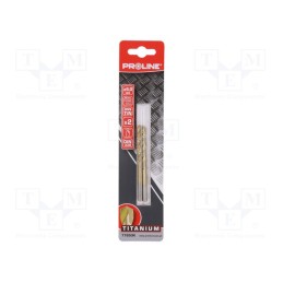 1 set x PROLINE - 77850K - Drill bit, for metal, Ø: 5mm, high speed steel TIN coated HSS-R