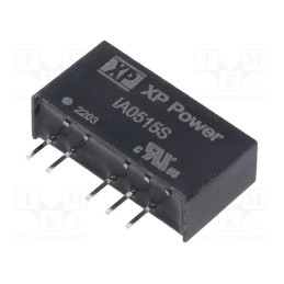 1 pcs x XP POWER - IA0515S - Converter: DC/DC, 1W, Uin: 5V, Uout: 15VDC, Uout2: -15VDC, Iout: 33mA