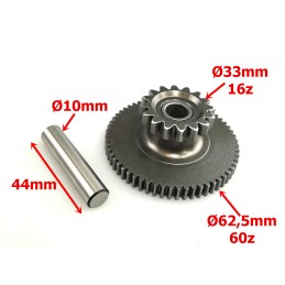 Sprocket wheel mode starter 16 60 atv quad bashan loncin eagle 150 200 250