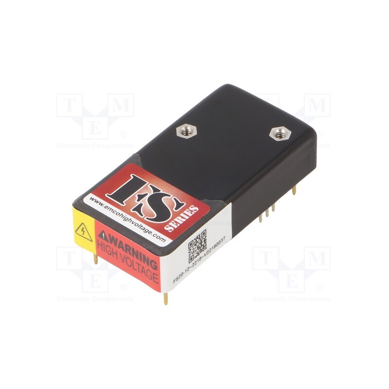 1 pcs x XP POWER - FS20-12 - Converter: DC/DC, 10W, Uin: 12V, Uout: 0÷2kVDC, Iout: 5mA, 125kHz
