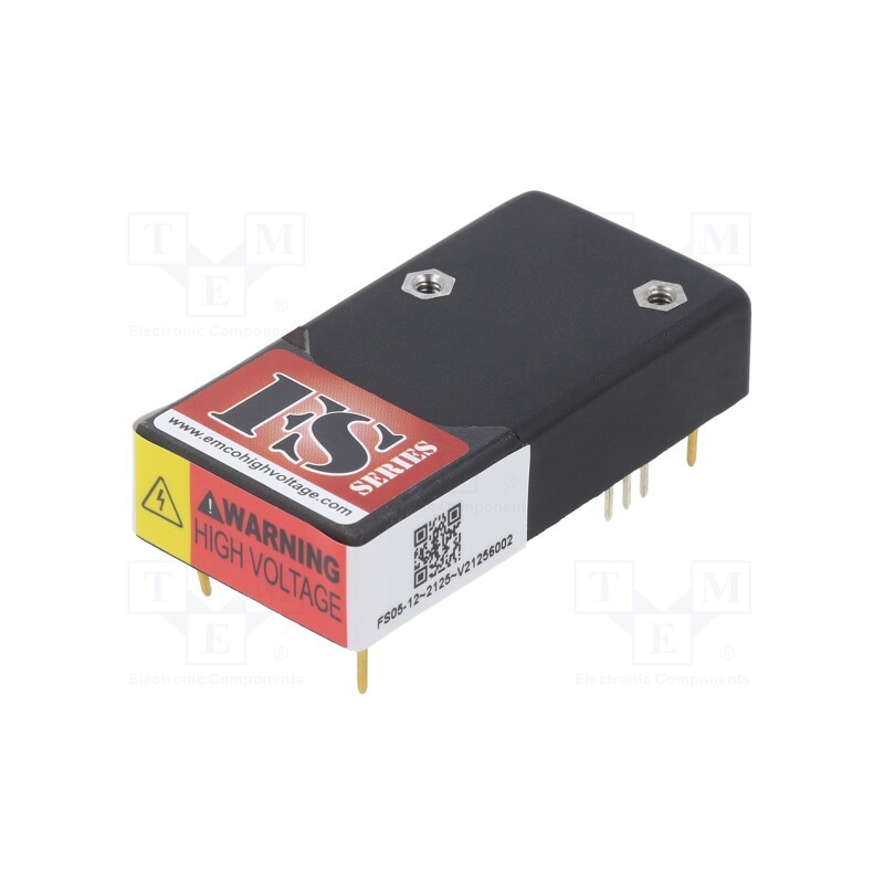 1 pcs x XP POWER - FS05-12 - Converter: DC/DC, 10W, Uin: 12V, Uout: 0÷500VDC, Iout: 20mA, 125kHz