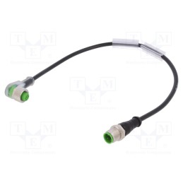 1 pcs x MURR ELEKTRONIK - 7000-40381-6130030 - Connection lead, M12, 300mm, 4A, -30÷80°C, PVC, IP67, 24VDC