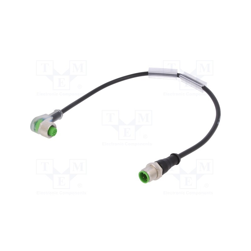 1 pcs x MURR ELEKTRONIK - 7000-40381-6130030 - Connection lead, M12, 300mm, 4A, -30÷80°C, PVC, IP67, 24VDC