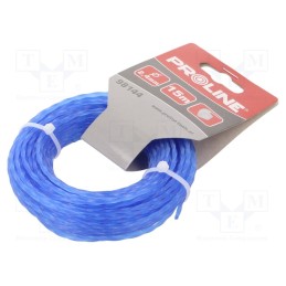 1 pcs x PROLINE - 98144 - Trimmer line, L: 15m, polyamide, square, Size: 2.4mm