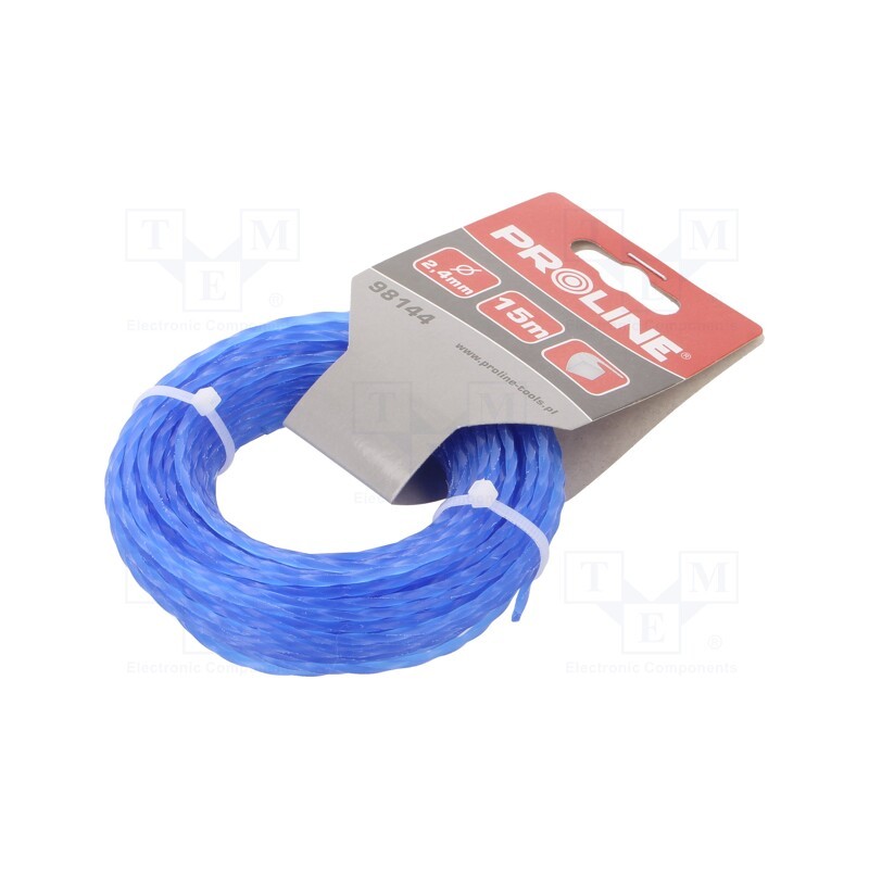 1 pcs x PROLINE - 98144 - Trimmer line, L: 15m, polyamide, square, Size: 2.4mm