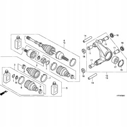 Swing arm bush honda trx 420 honda trx 500 51108 hp0 a00