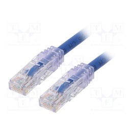 1 pcs x PANDUIT - UTP6AX1MBU - Patch cord, TX6A™ 10Gig,U/UTP, 6a, solid, Cu, PVC, blue, 1m, 24AWG