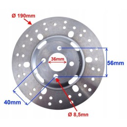 Rear brake disc for quad atv 200 4t