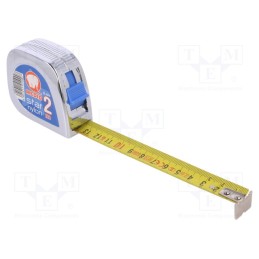 1 pcs x MEDID - CL-1219 - Measuring tape, L: 2m, Width: 19mm, Enclos.mat: ABS, measure