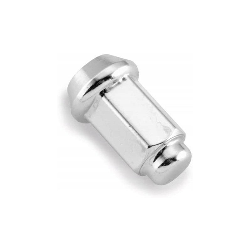 Chrome-plated conical nut for wheels 10 x 1 25