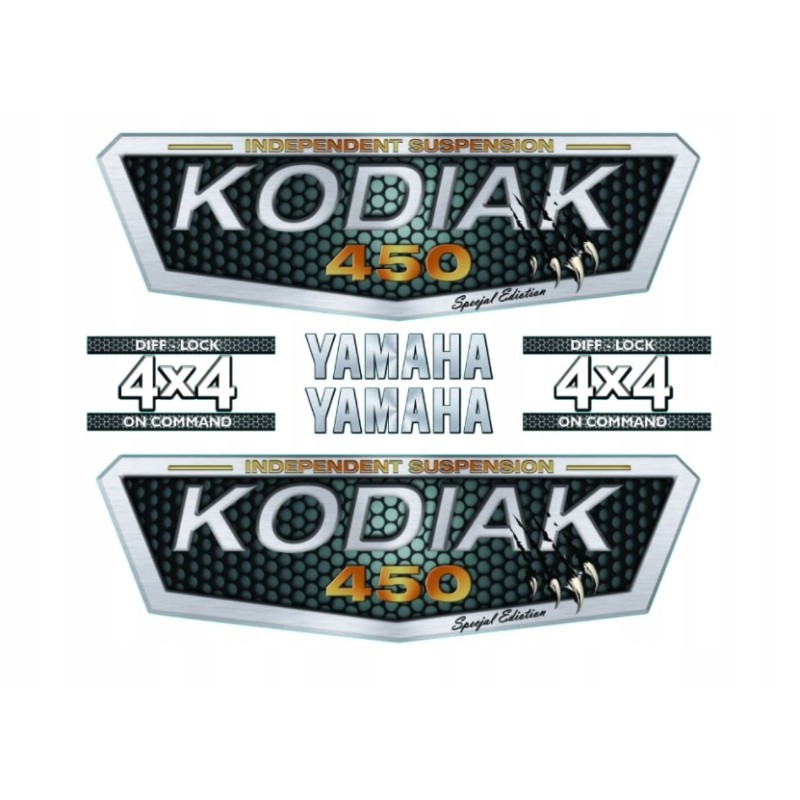 Yamaha kodiak 450 sticker set