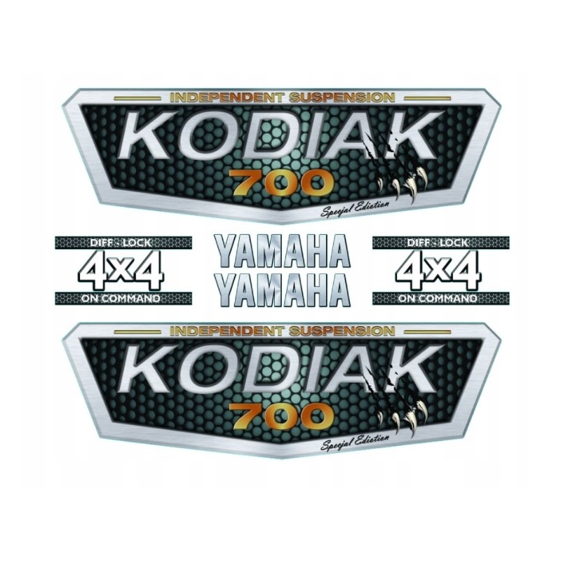 Yamaha kodiak 700 sticker set