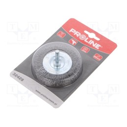 1 pcs x PROLINE - 32428 - Wheel brush, 80mm, Mounting: rod 6mm