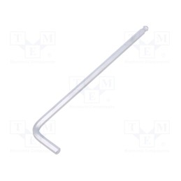 1 pcs x KING TONY - 112006MR - Wrench, hex key,spherical, HEX 6mm, tool steel, long, 186mm