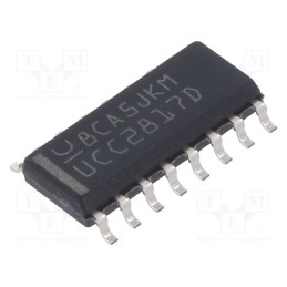 1 pcs x TEXAS INSTRUMENTS - UCC2817D - IC: PMIC, PFC controller, SO16, -40÷85°C, Usup: 16÷18V, , SMPS