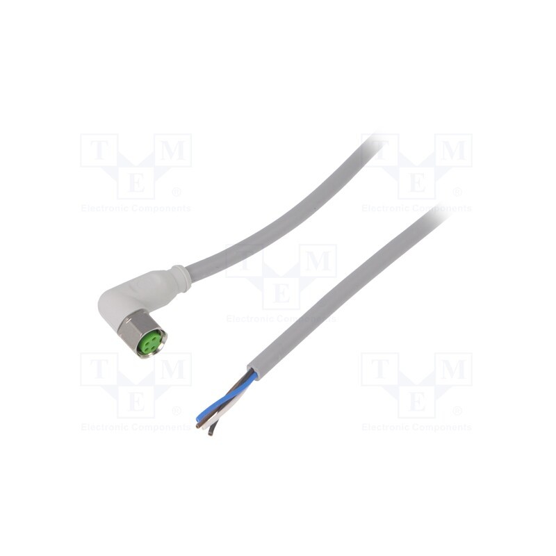 1 pcs x MURR ELEKTRONIK - 7014-08101-2110300 - Connection lead, M8, PIN: 4, angled, 3m, plug, 30VAC, -25÷80°C, PVC