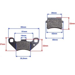 Brake pads atv 200 250 bashan shineray