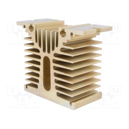 1 pcs x ANLY ELECTRONICS - HS-081-45 - Heatsink: extruded, Y, golden, L: 45mm, W: 100mm, H: 81mm, aluminium