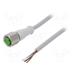 1 pcs x MURR ELEKTRONIK - 7014-12221-2140500 - Connection lead, M12, PIN: 4, straight, 5m, plug, 250VAC, -25÷80°C