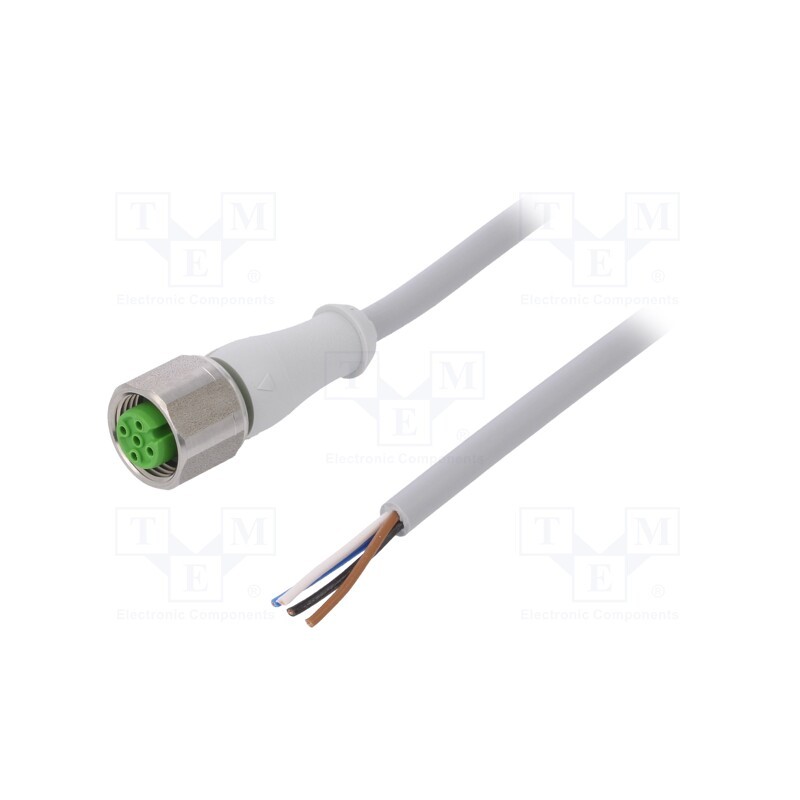 1 pcs x MURR ELEKTRONIK - 7014-12221-2140500 - Connection lead, M12, PIN: 4, straight, 5m, plug, 250VAC, -25÷80°C