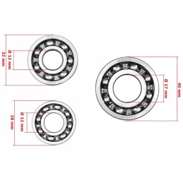 Engine bearings atv 110 quad fmb fmi wcross chopper