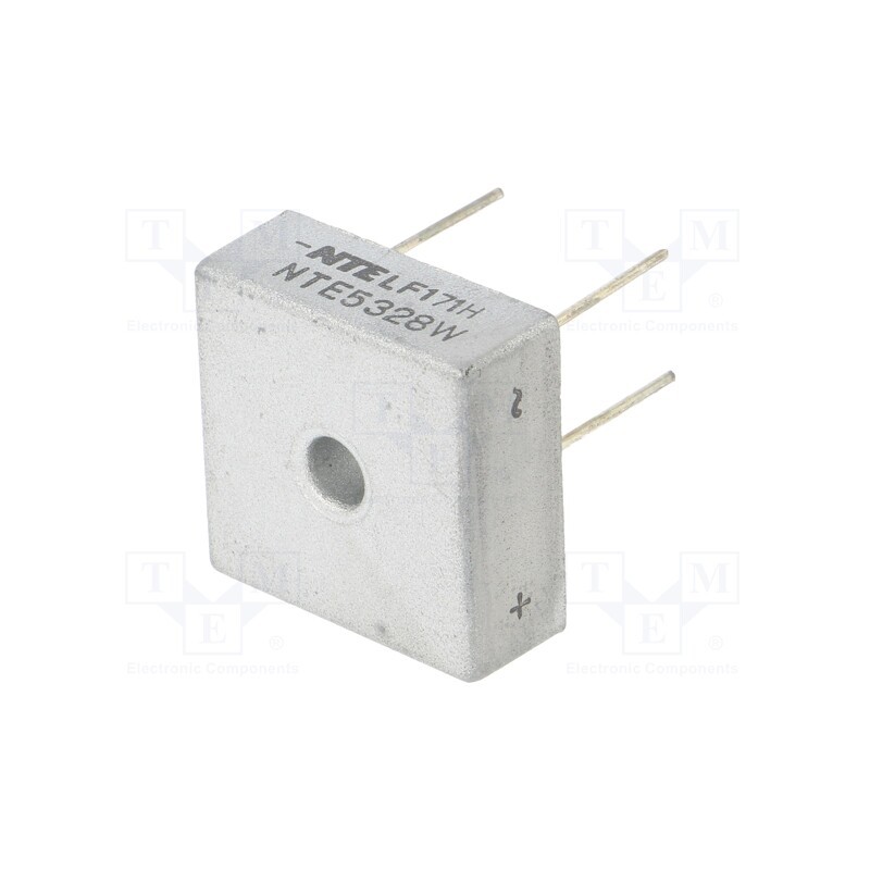 1 pcs x NTE Electronics - NTE5328W - Bridge rectifier: single-phase, Urmax: 1kV, If: 25A, Ifsm: 400A