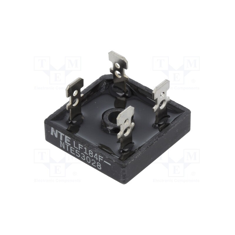 1 pcs x NTE Electronics - NTE53028 - Bridge rectifier: single-phase, Urmax: 1kV, If: 35A, Ifsm: 400A