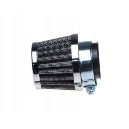 Air filter 38 mm conical, chrome