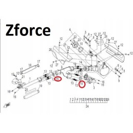 Exhaust gasket cf moto utv ssv 800 cfmoto buggy