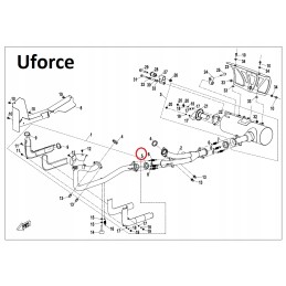 Exhaust gasket cf moto utv ssv 800 cfmoto buggy
