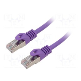1 pcs x GEMBIRD - PP6A-LSZHCU-V-20M - Patch cord, S/FTP, 6a, solid, Cu, LSZH, violet, 20m, 27AWG