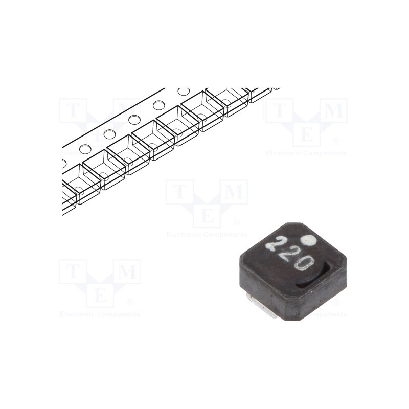 2 pcs x TDK - VLCF4020T-220MR56 - Inductor: ferrite, SMD, 22uH, 0.8A, 391mΩ, ±20%, VLCF