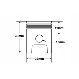 Cylinder ATV 50ccm Romet Kingway Benzer 39mm set