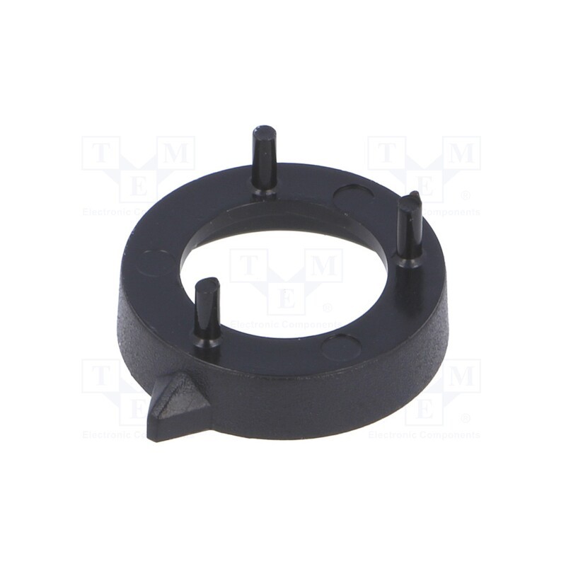 2 pcs x OKW - A7616000 - Nut cover with pointer, ABS, black, push-in, Ø: 16.4mm