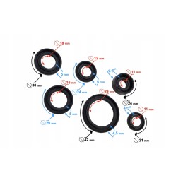 Bearings, bearing seals, ATV 110 125 engine