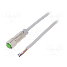1 pcs x MURR ELEKTRONIK - 7044-12221-2140300 - Connection lead, M12, PIN: 4, straight, 3m, plug, 32VAC, -40÷85°C