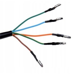 Rear lamp, LED turn signals, 5 cables, derbi silver