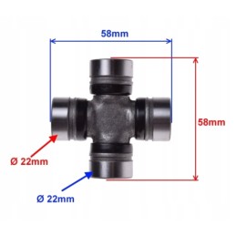 Atv quad cardan drive shaft cross member 4 x 22
