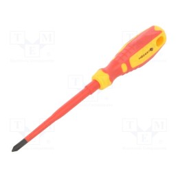 1 pcs x Hu00d6GERT TECHNIK - HT1S965 - Screwdriver, slim, insulated, Phillips, PH1, 100mm, 1kVAC