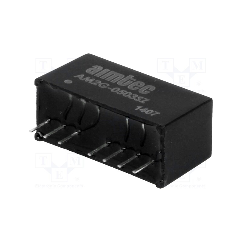 1 pcs x AIMTEC - AM2G-0503SZ - Converter: DC/DC, 2W, Uin: 4.5÷9V, Uout: 3.3VDC, Iout: 500mA, SIP8