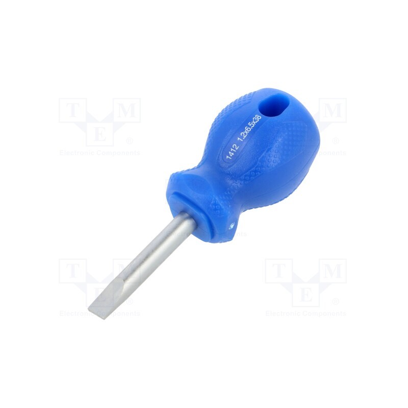 1 pcs x KING TONY - 14126514 - Screwdriver, slot, 6,5x1,2mm, 38mm