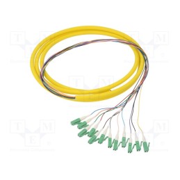 1 pcs x QOLTEC - 54357 - Optic fiber pigtail, LC/APC,fiber, 2m, Input: fiber x12