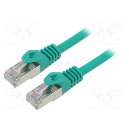 1 pcs x GEMBIRD - PP6A-LSZHCU-G-20M - Patch cord, S/FTP, 6a, solid, Cu, LSZH, green, 20m, 27AWG, Cablexpert