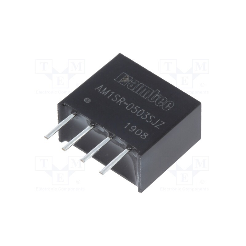 1 pcs x AIMTEC - AM1SR-0503SJZ - Converter: DC/DC, 750mW, Uin: 4.75÷5.25V, Uout: 3.3VDC, Iout: 200mA