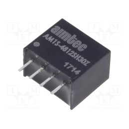 1 pcs x AIMTEC - AM1S-4812SH30Z - Converter: DC/DC, 1W, Uin: 43.2÷52.8V, Uout: 12VDC, Iout: 83mA, SIP4